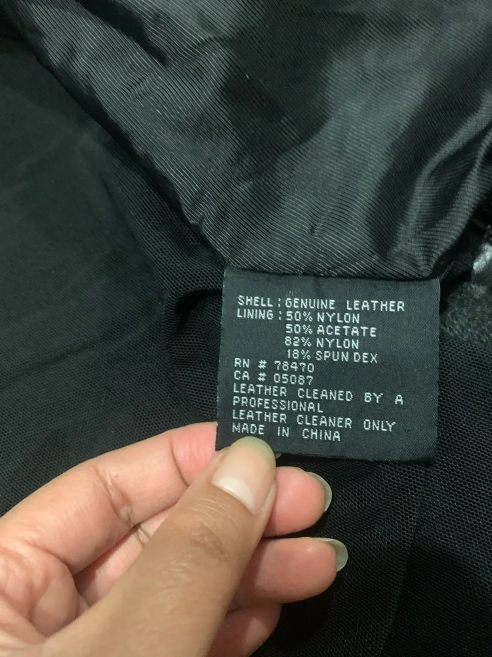 Vtg Kenneth Cole New York Black Leather Zip-Front Bomber Jacket Sz M